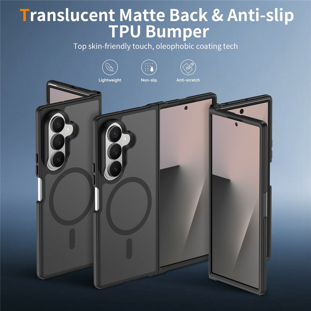TPU Frame Acrylic Back MagSafe Case Phone Cover - For Samsung Galaxy Z Fold8 Ultra