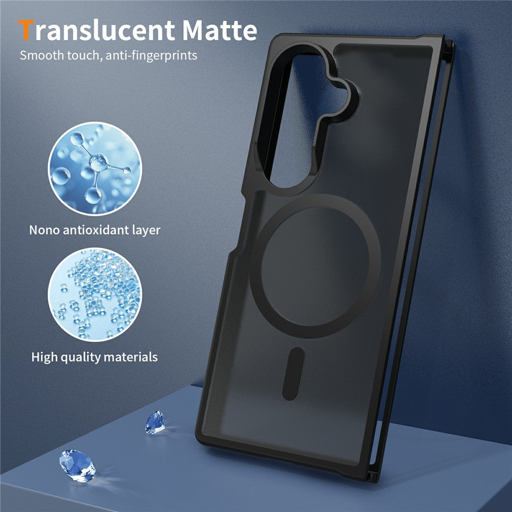 TPU Frame Acrylic Back MagSafe Case Phone Cover - For Samsung Galaxy Z Fold8 Ultra