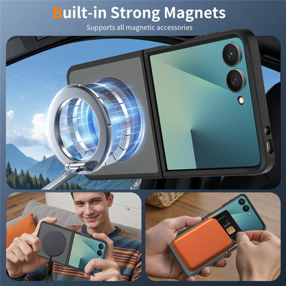 TPU Frame Acrylic Back MagSafe Case Phone Cover - For Samsung Galaxy Z Flip8