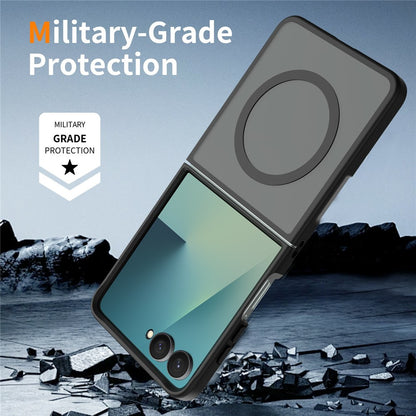 TPU Frame Acrylic Back MagSafe Case Phone Cover - For Samsung Galaxy Z Flip8