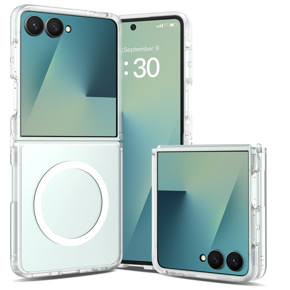TPU Frame Acrylic Back MagSafe Case Phone Cover - For Samsung Galaxy Z Flip8