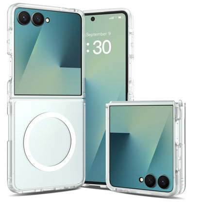 TPU Frame Acrylic Back MagSafe Case Phone Cover - For Samsung Galaxy Z Flip8