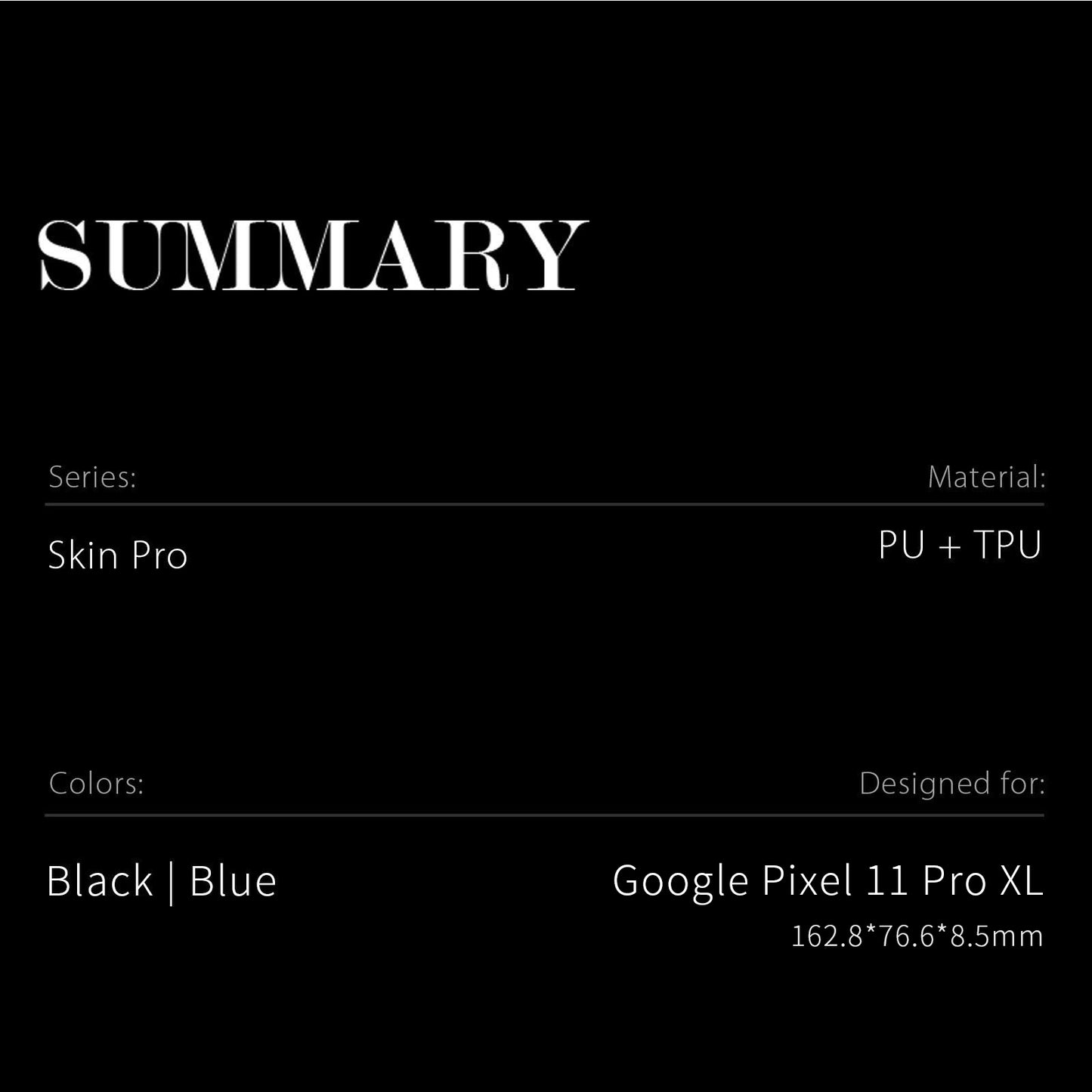 Dux Ducis Skin Pro Series PU Leather Wallet Case - For Google Pixel 11 Pro XL