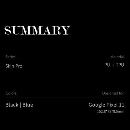 Dux Ducis Skin Pro Series PU Leather Wallet Case - For Google Pixel 11