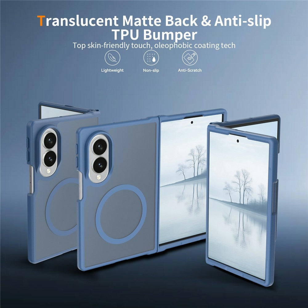 TPU Frame Acrylic Back MagSafe Case Phone Cover - For Samsung Galaxy Z Fold8
