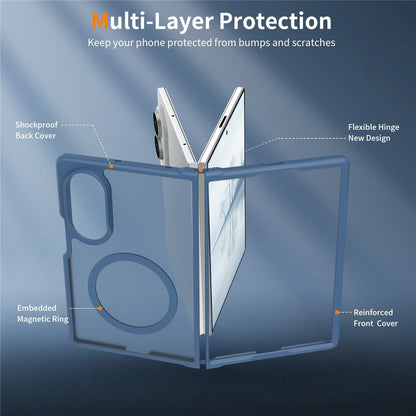 TPU Frame Acrylic Back MagSafe Case Phone Cover - For Samsung Galaxy Z Fold8
