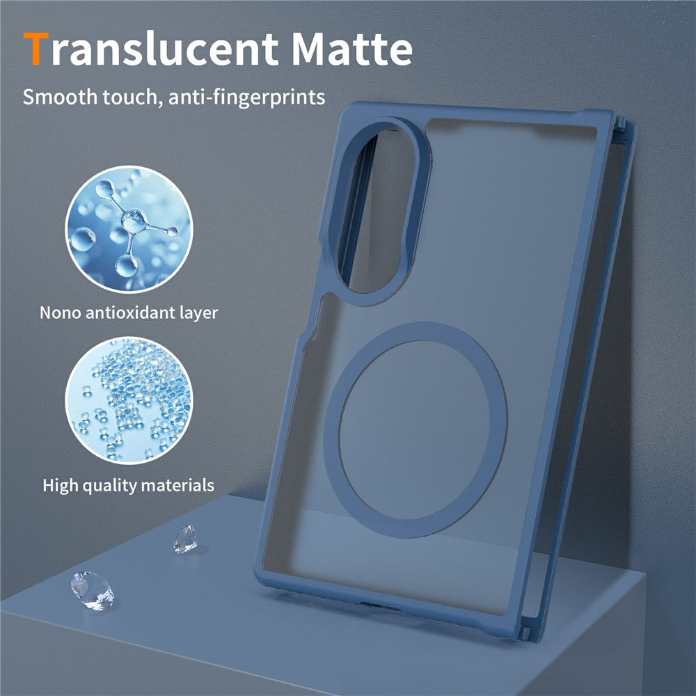 TPU Frame Acrylic Back MagSafe Case Phone Cover - For Samsung Galaxy Z Fold8