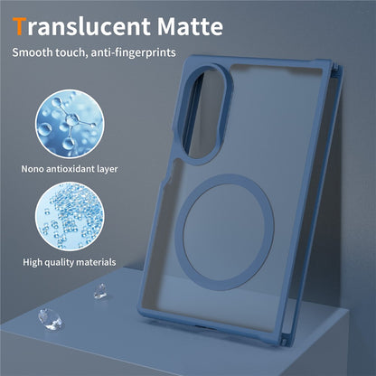 TPU Frame Acrylic Back MagSafe Case Phone Cover - For Samsung Galaxy Z Fold8