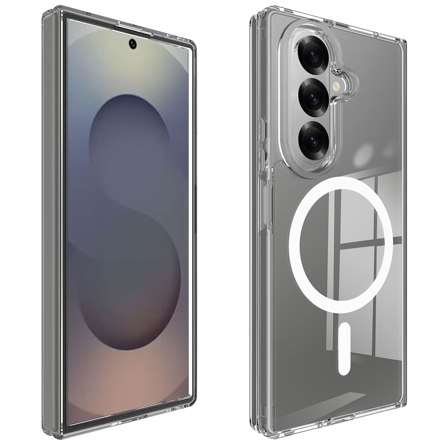 Clear TPU + Acrylic MagSafe Case Back Cover - For Samsung Galaxy Z Fold8 Ultra