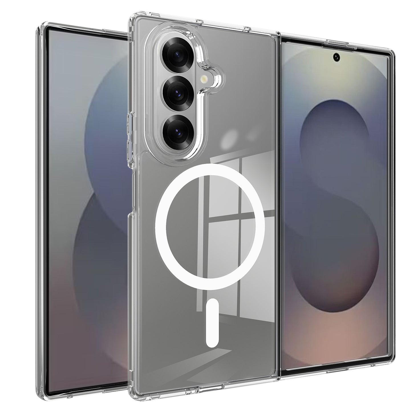 Clear TPU + Acrylic MagSafe Case Back Cover - For Samsung Galaxy Z Fold8 Ultra
