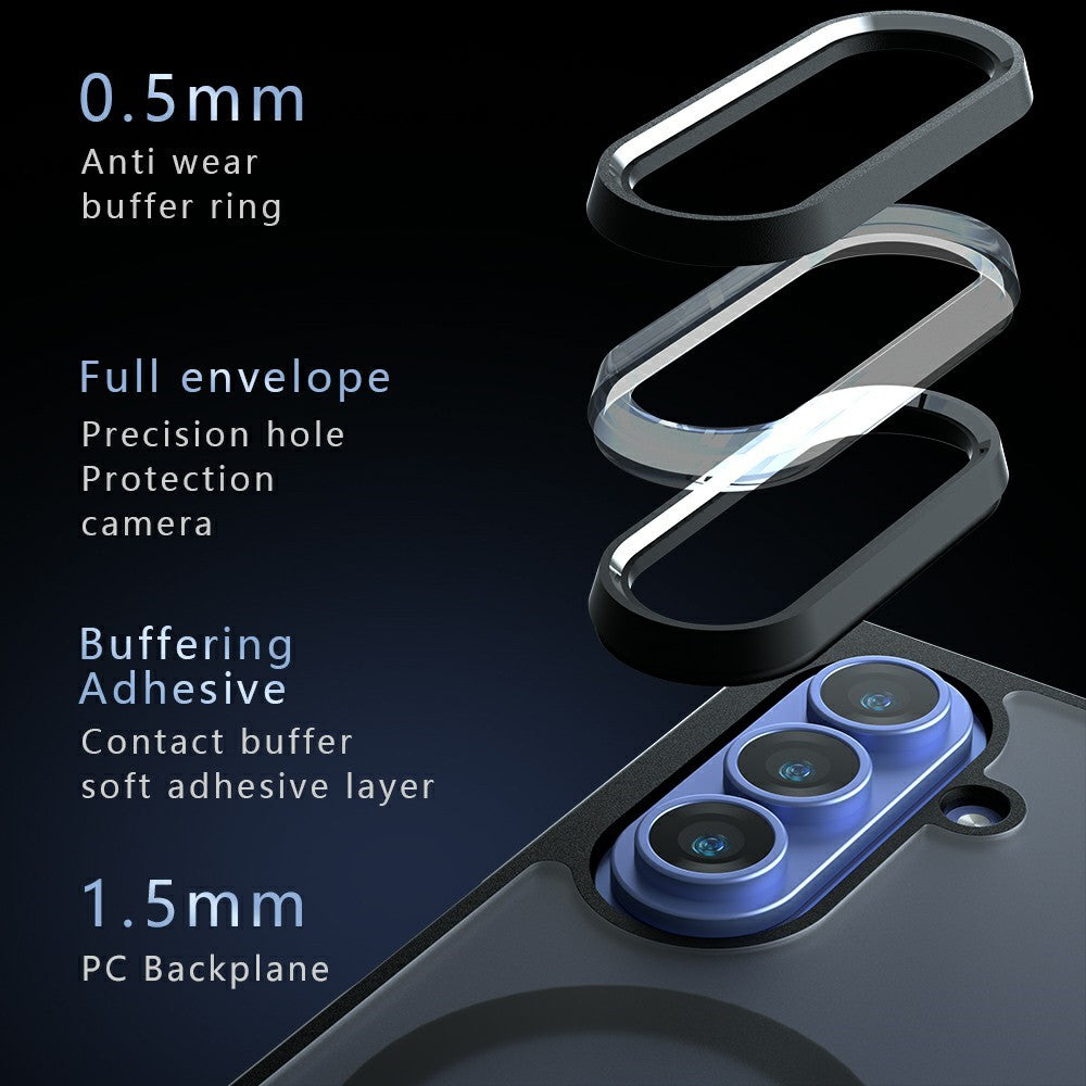 TPU + PC MagSafe Matte Black Phone Case - For Samsung Galaxy Z Fold8 Ultra