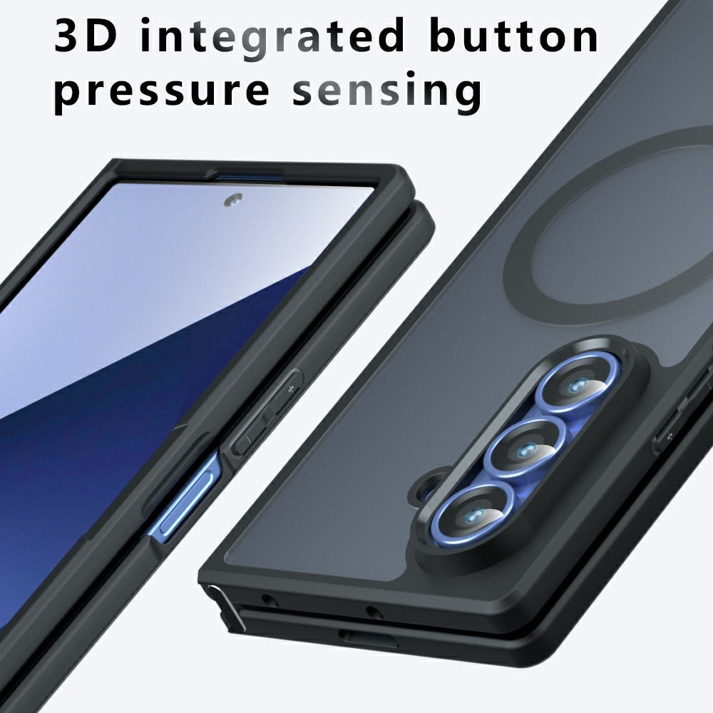 TPU + PC MagSafe Matte Black Phone Case - For Samsung Galaxy Z Fold8 Ultra
