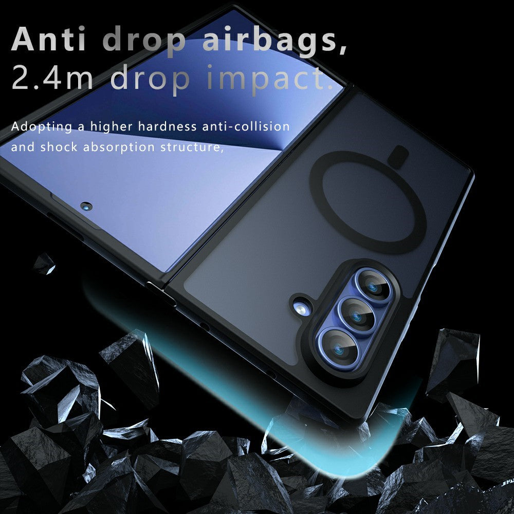 TPU + PC MagSafe Matte Black Phone Case - For Samsung Galaxy Z Fold8 Ultra
