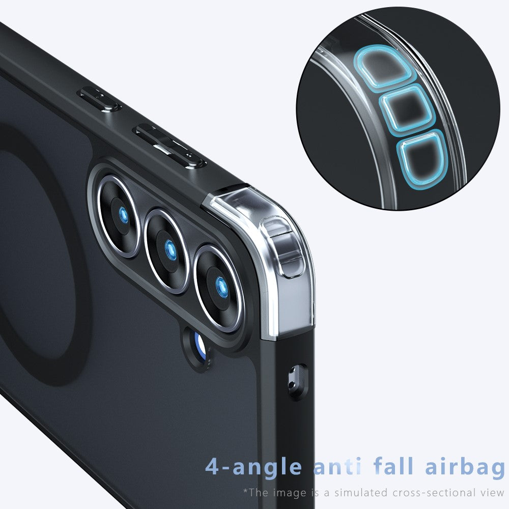 TPU + PC MagSafe Matte Black Phone Case - For Samsung Galaxy S26 FE