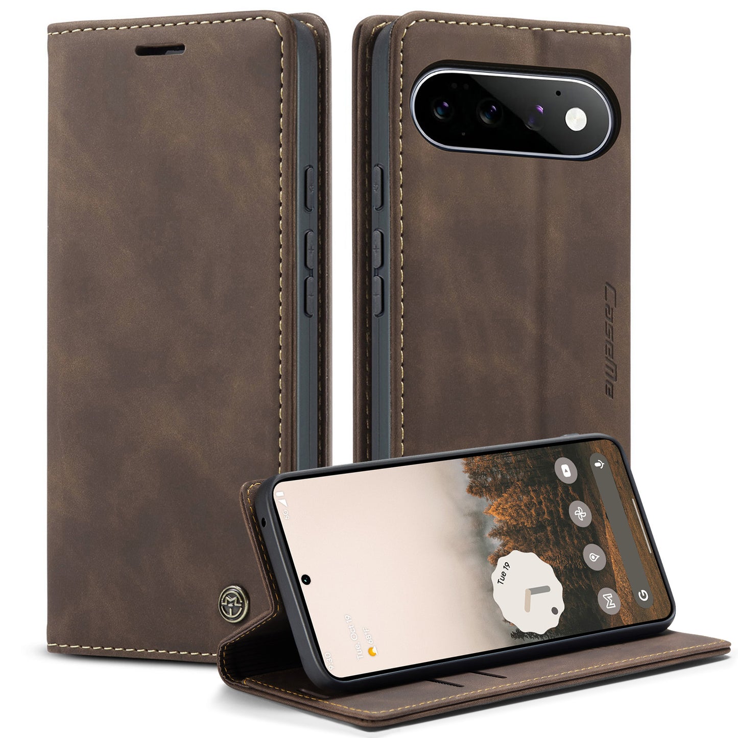 CaseMe 013 Series PU Leather Wallet Case - For Google Pixel 11 Pro / Pixel 11