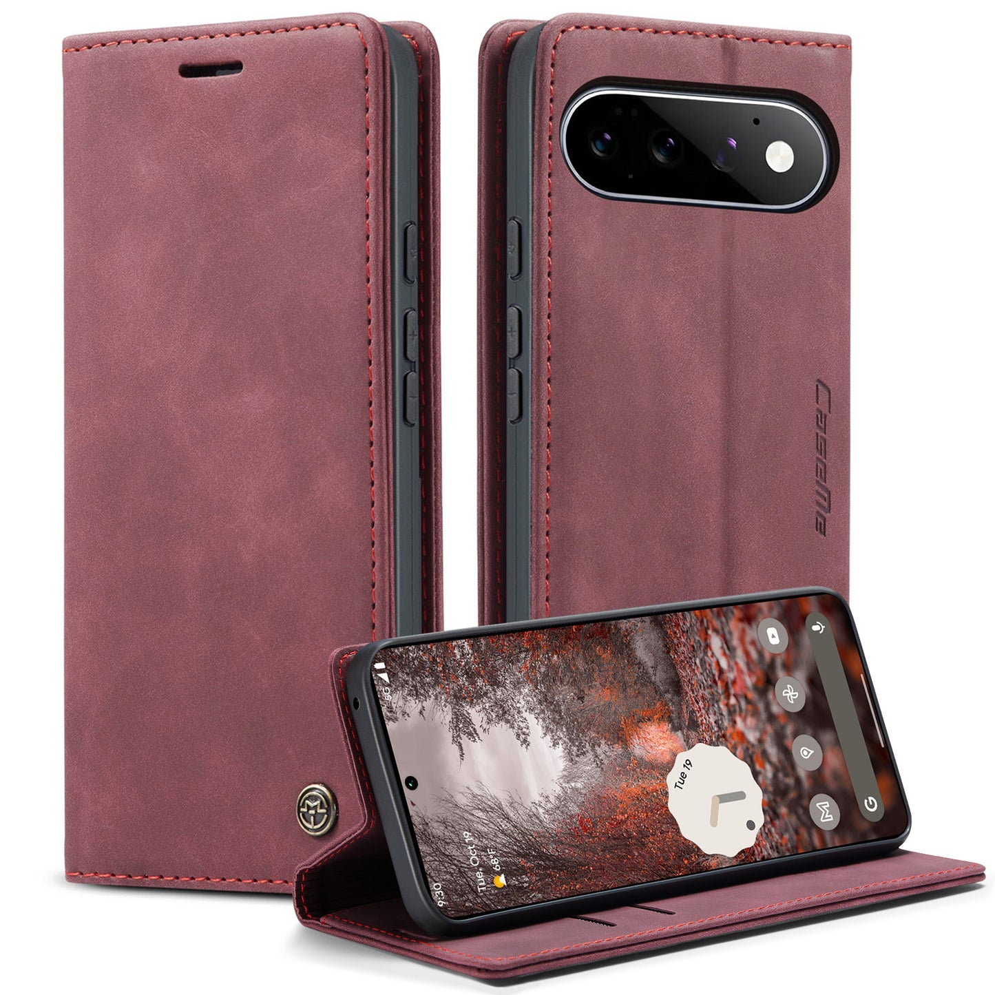 CaseMe 013 Series PU Leather Wallet Case - For Google Pixel 11 Pro / Pixel 11