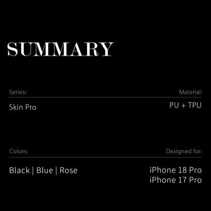 Dux Ducis Skin Pro Series PU Leather Wallet Case - For iPhone 18 Pro / 17 Pro
