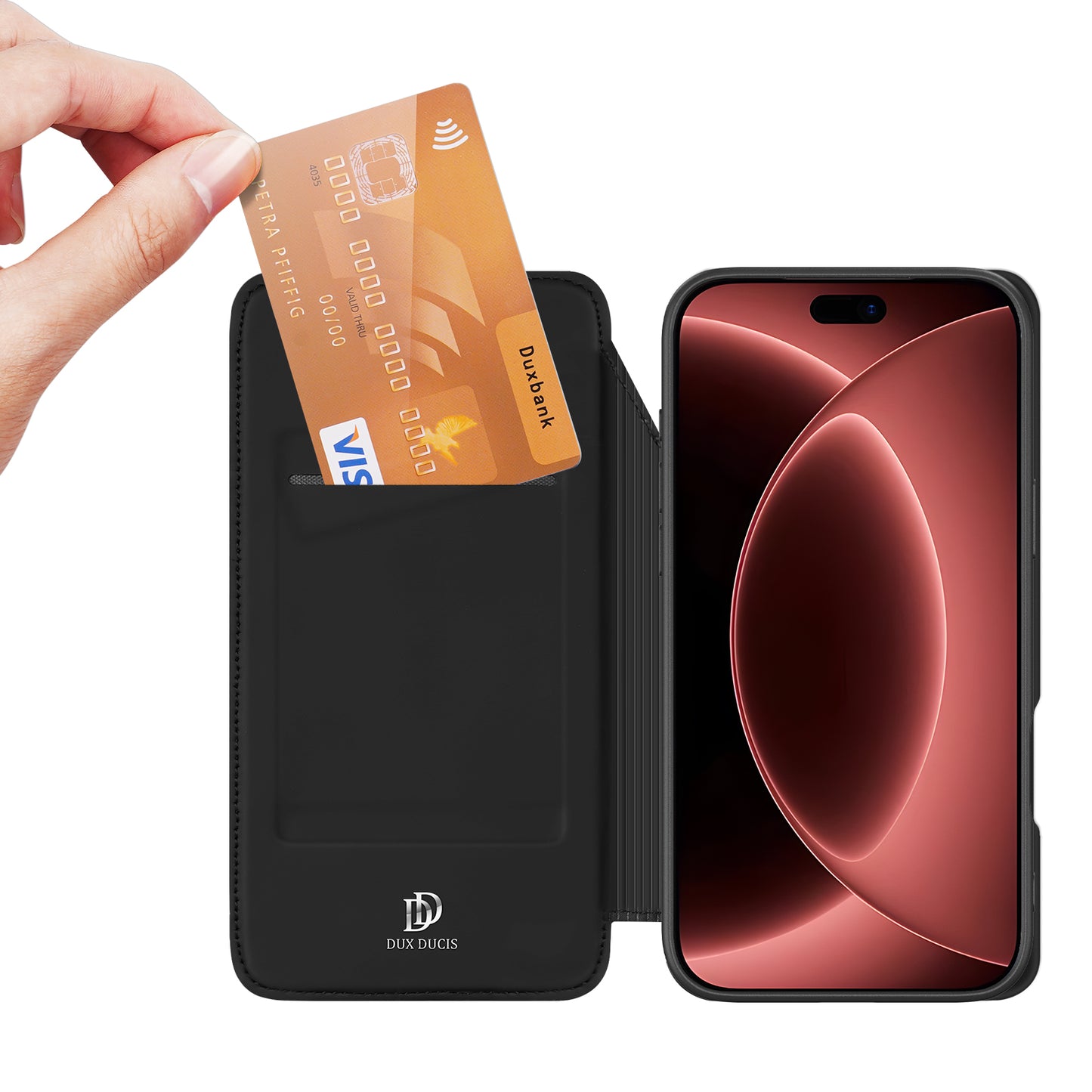 Dux Ducis Skin Pro Series PU Leather Wallet Case - For iPhone 18 Pro / 17 Pro