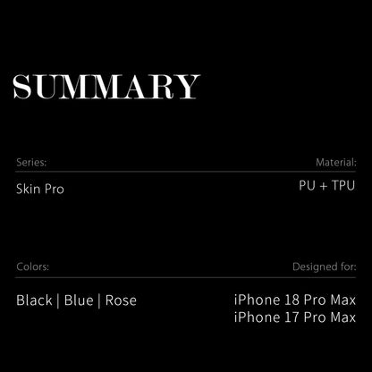 Dux Ducis Skin Pro Series PU Leather Wallet Case - For iPhone 18 Pro Max / 17 Pro Max