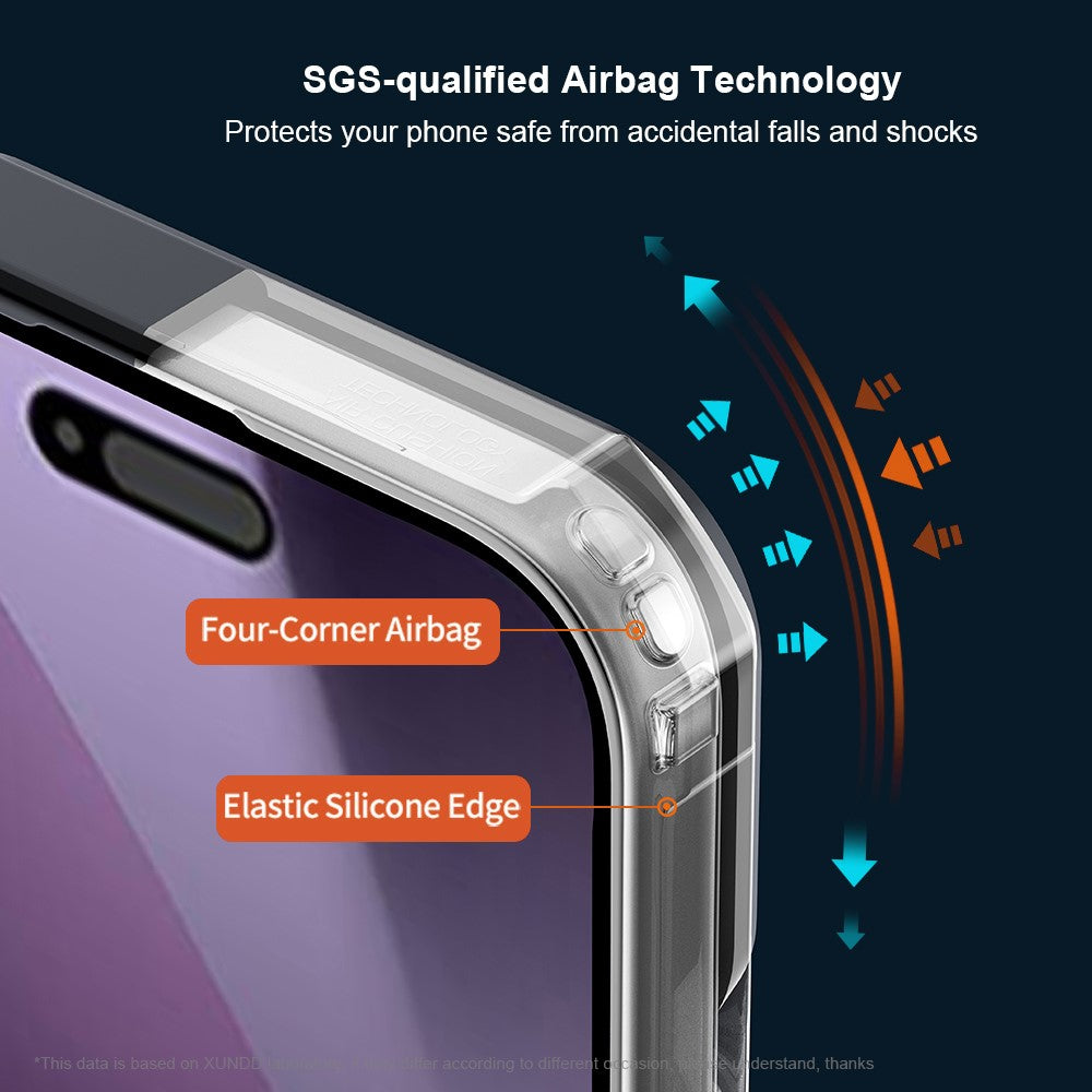 XUNDD TPU + Acrylic Clear Back Phone Case Cover - For iPhone 18 Pro / 17 Pro