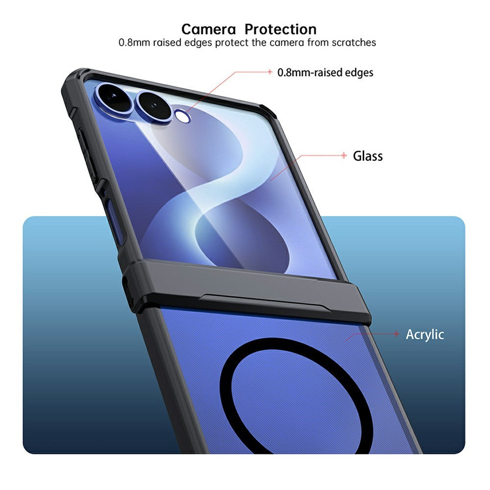 XUNDD MagSafe TPU + PC Folding Hinge Case - For Samsung Galaxy Z Flip8