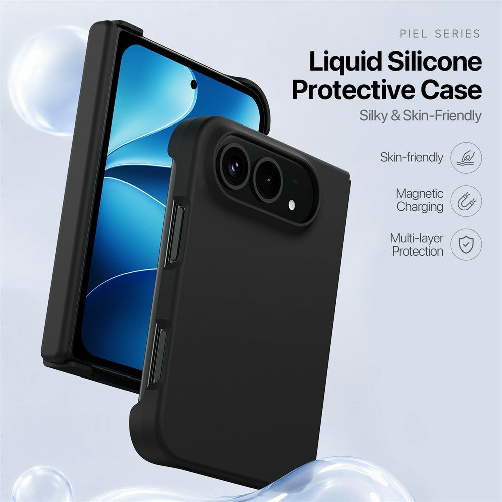 Dux Ducis Piel Series Liquid Silicone MagSafe Case Hinge Protection - For iPhone Duo