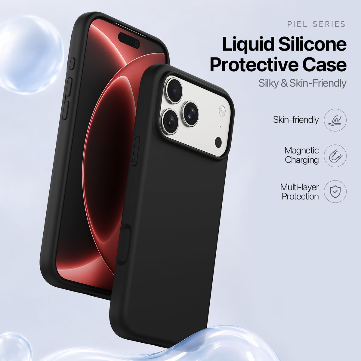 Dux Ducis Piel Series Liquid Silicone MagSafe Case - For iPhone 17 Pro Max / 18 Pro Max