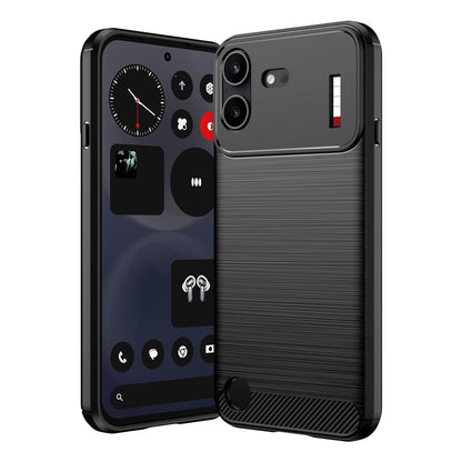 Carbon Fiber Texture Brushed TPU Case - For Nothing Phone (4b)