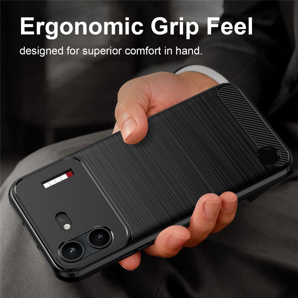 Carbon Fiber Texture Brushed TPU Case - For Nothing Phone (4b)