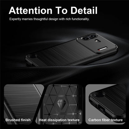 Carbon Fiber Texture Brushed TPU Case - For Nothing Phone (4b)