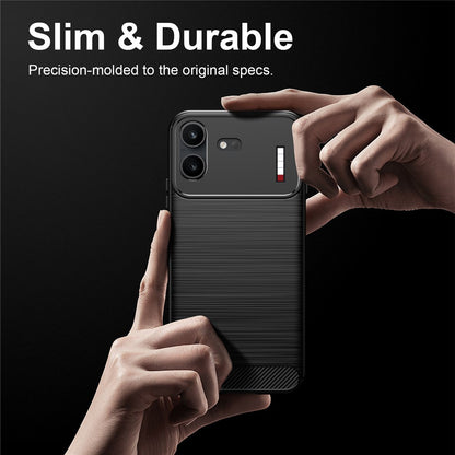 Carbon Fiber Texture Brushed TPU Case - For Nothing Phone (4b)