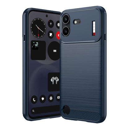Carbon Fiber Texture Brushed TPU Case - For Nothing Phone (4b)