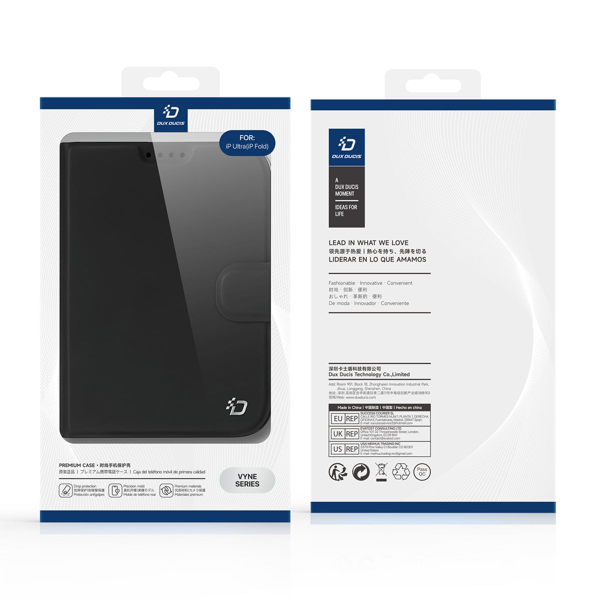 Dux Ducis Skin Pro Series Case PU Leather - For iPhone Duo