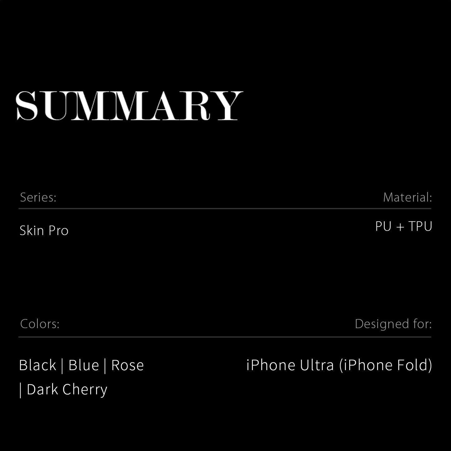 Dux Ducis Skin Pro Series Case PU Leather - For iPhone Duo