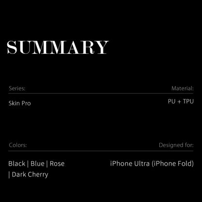 Dux Ducis Skin Pro Series Case PU Leather - For iPhone Duo
