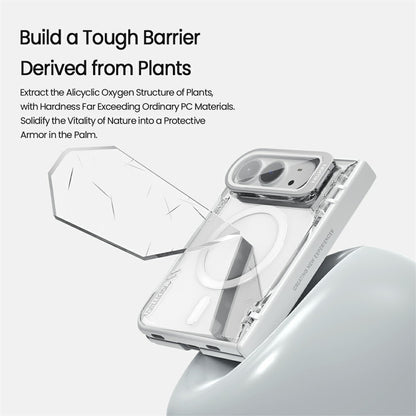 Nillkin Iceblade CamProp MagSafe Case Clear Lens Lid PC TPU Case - For iPhone Duo