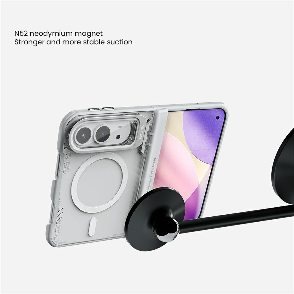 Nillkin Iceblade CamProp MagSafe Case Clear Lens Lid PC TPU Case - For iPhone Duo