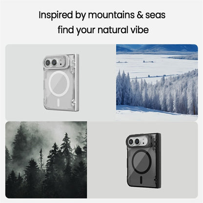 Nillkin Iceblade CamProp MagSafe Case Clear Lens Lid PC TPU Case - For iPhone Duo