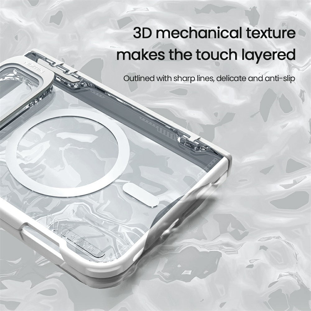 Nillkin Iceblade CamProp MagSafe Case Clear Lens Lid PC TPU Case - For iPhone Duo