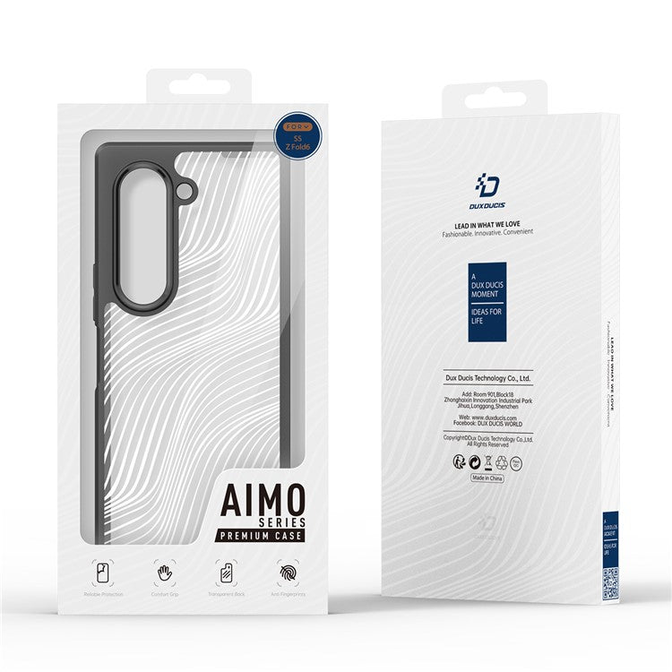 Dux Ducis Aimo Series Matte Case Protective Black Phone Cover (REACH Certification) - For Samsung Galaxy Z Fold6