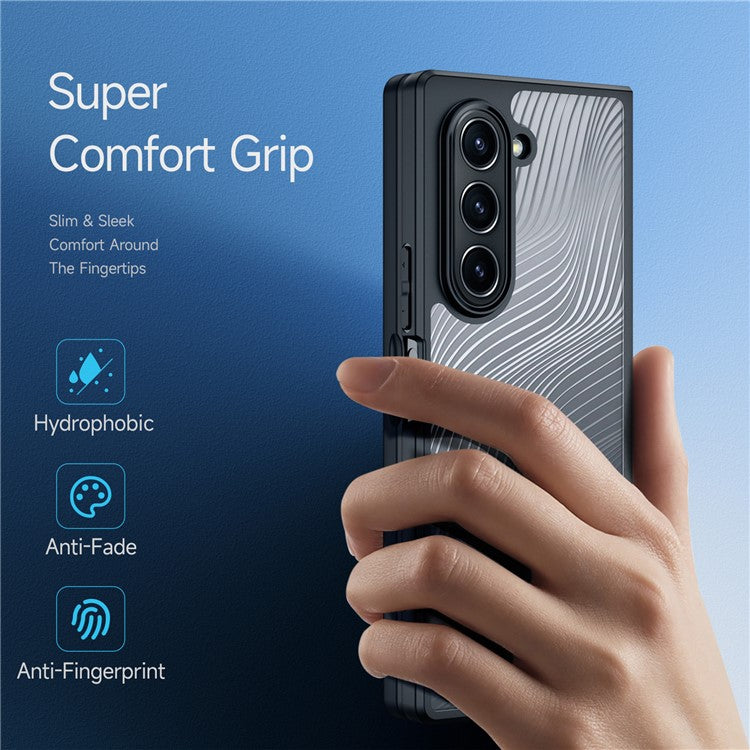Dux Ducis Aimo Series Matte Case Protective Black Phone Cover (REACH Certification) - For Samsung Galaxy Z Fold6