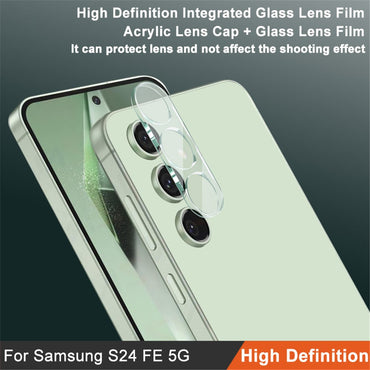 Imak Camera Lens Protector Tempered Glass + Acrylic Lens Cap - For Samsung Galaxy S24 FE