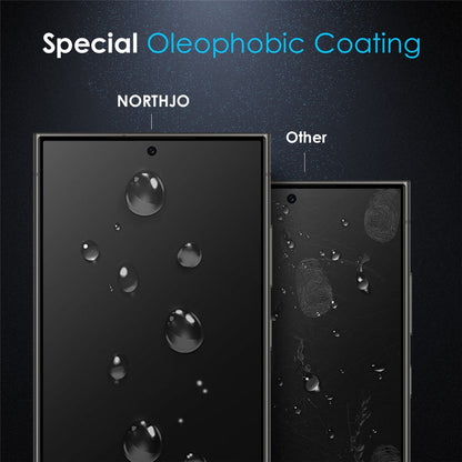 NORTHJO A++ Tempered Glass Screen Protector 0.15mm 2.5D Film (Support Fingerprint Unlock) - For Samsung Galaxy S25 Ultra