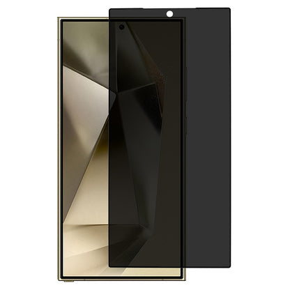 180 Degree Anti-Spy Film Black Edge Tempered Glass Screen Protector - For Samsung Galaxy S25 Ultra