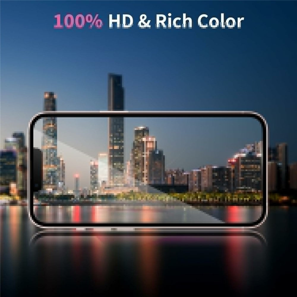 2Pcs HD Clear Screen Protector 2.5D Arc Edge Tempered Glass - For iPhone 17e / 16e