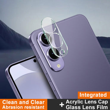 Imak Camera Lens Protector Tempered Glass + Acrylic Lens Cap - For Samsung Galaxy S25 Edge