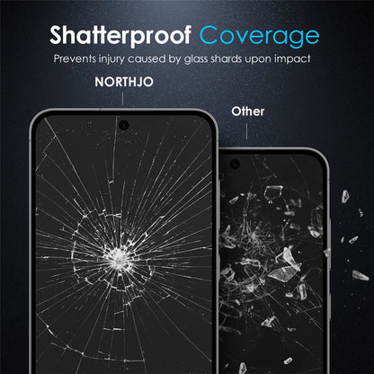 NORTHJO A++ Screen Protector Tempered Glass 0.15mm 2.5D Film (Support Fingerprint Unlock) - For Samsung Galaxy S25 Edge
