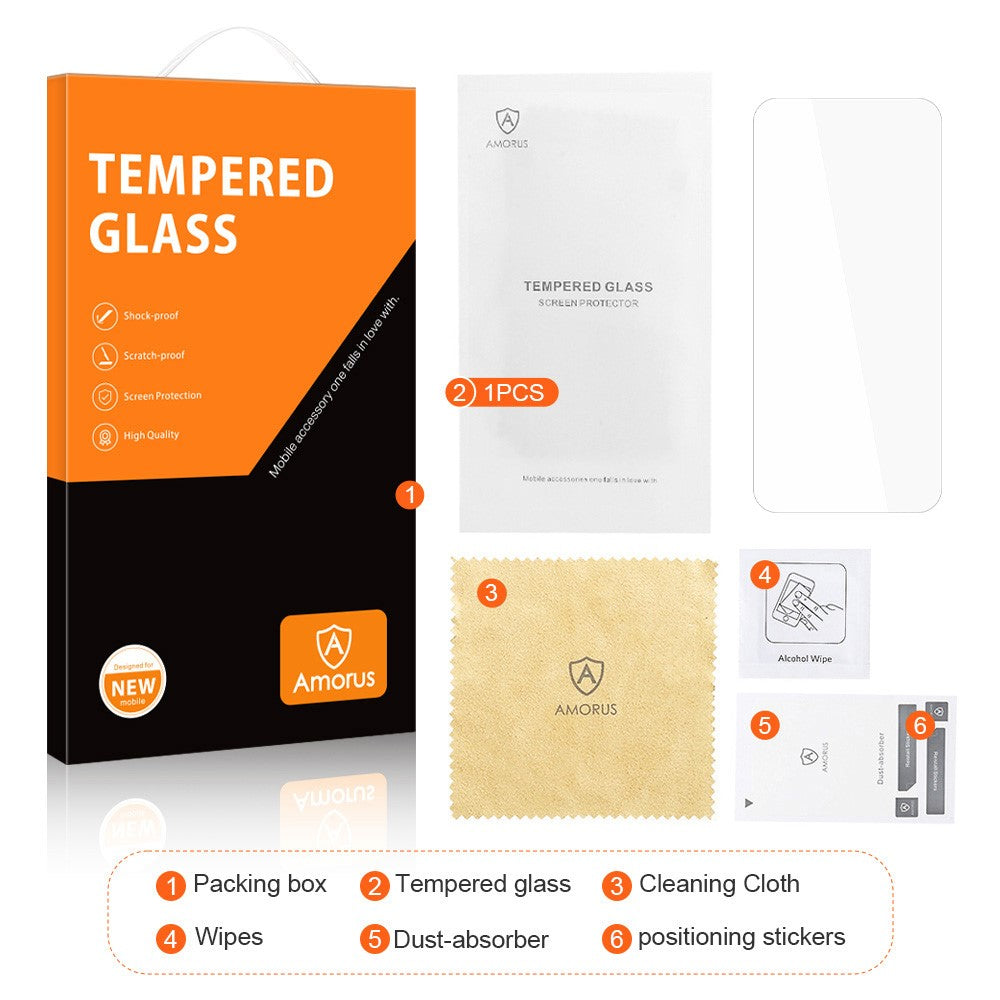 Amorus 2.5D Arc Edge 9H Clear Tempered Glass Screen Protector - For Google Pixel 10 Pro XL