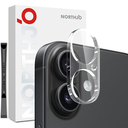 NORTHJO Camera Lens Protector Tempered Glass HD Clear 3D Full Coverage - For iPhone 17