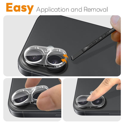 NORTHJO Camera Lens Protector Tempered Glass HD Clear 3D Full Coverage - For iPhone 17